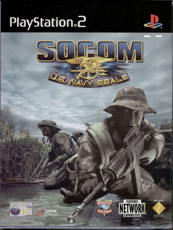 SOCOM US Navy Seals box art for Playstation 2